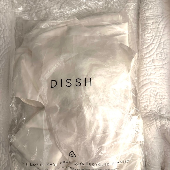 DISH AISLE WHITE FRONT BOW MIDI DRESS - 4 - Picture 10 of 14